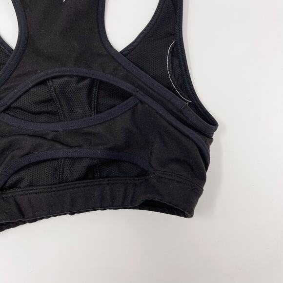 Athleta Double Dare Racerback Sports Bra Black 2XS XXSmall Keyhole Scoop Neck - Picture 6 of 9